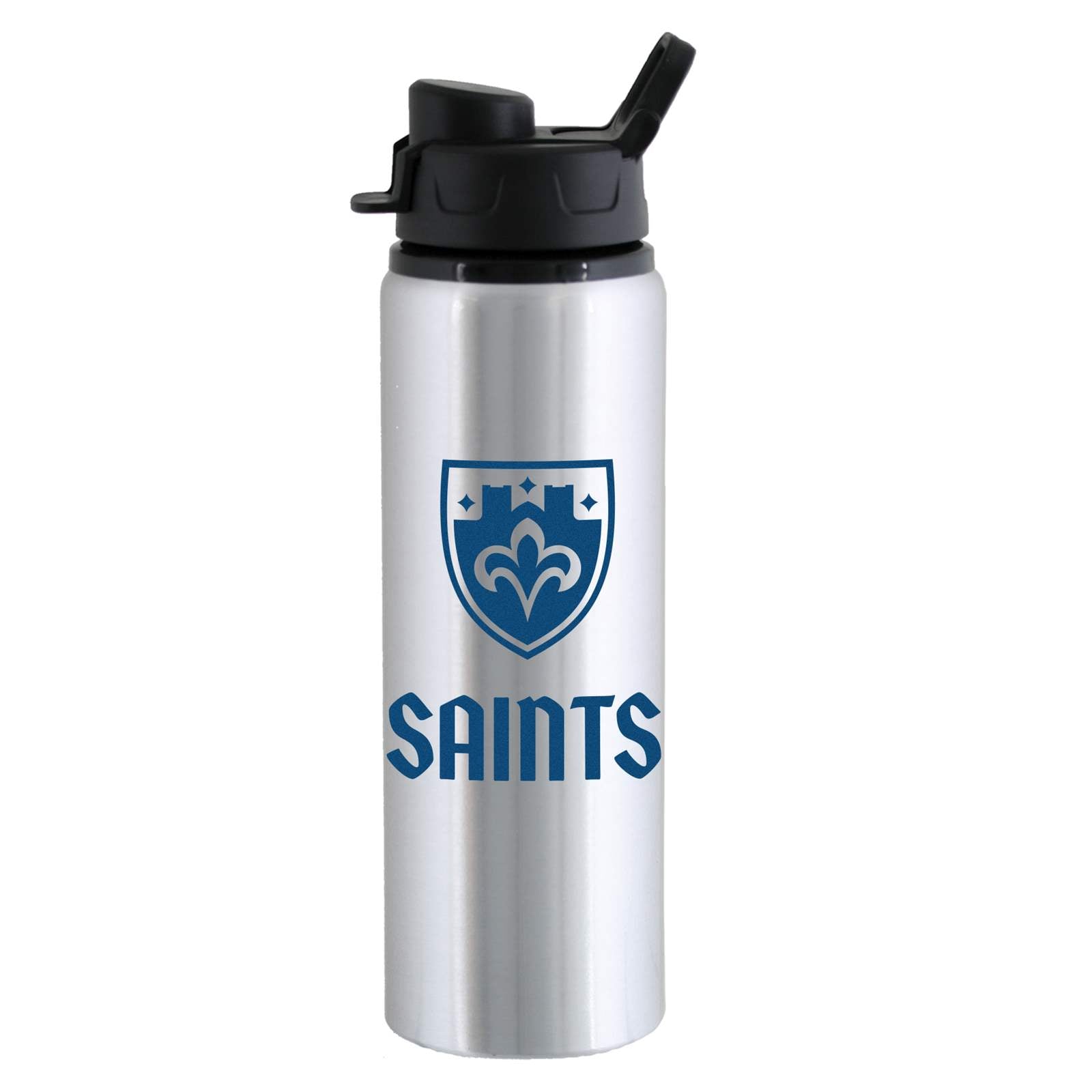 Spirit Savannah Sports Bottle with Athletic Logo - Silver