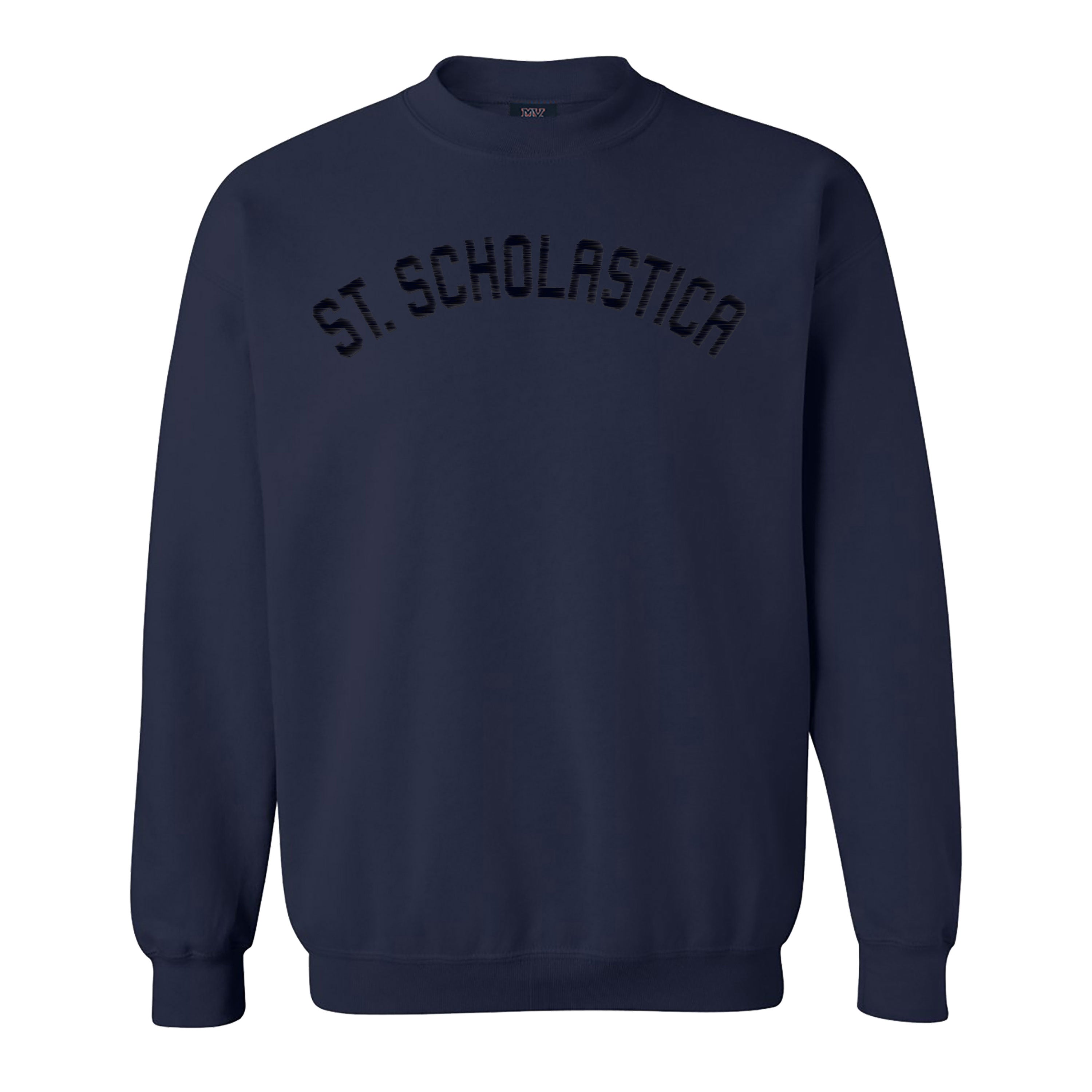 MV Sport Tonal Embroidered Crew – St. Scholastica Edition, navy