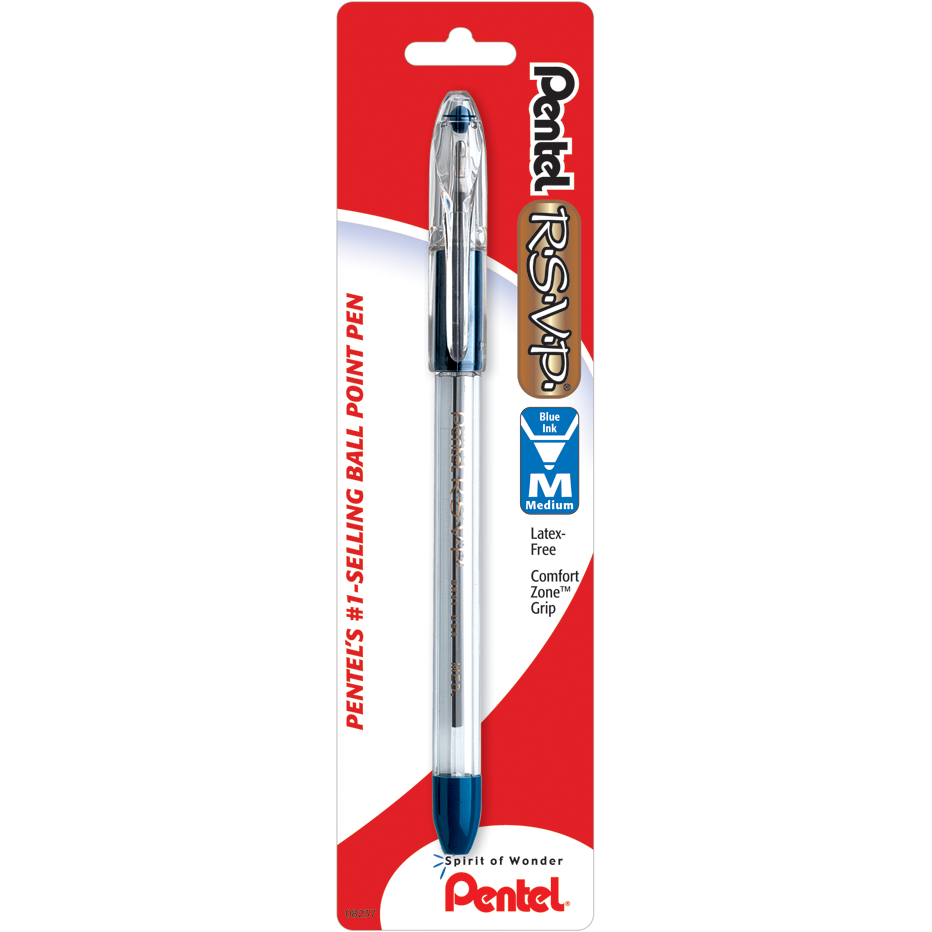Pentel RSVP Ballpoint Pen (Blue - medium)