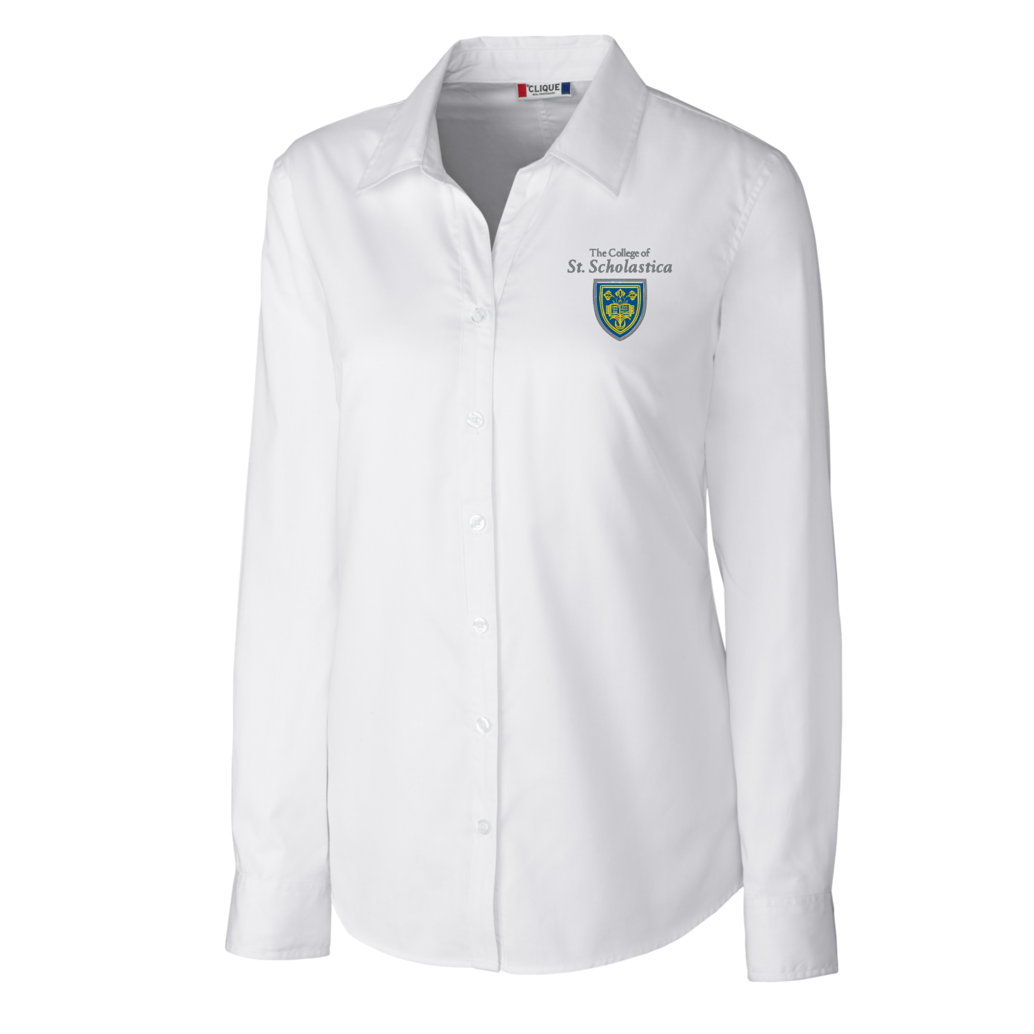 Clique Avesta Stain Resistant Womens Long Sleeve Button Down Shirt