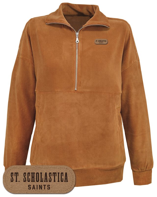 Artisans Carly Corded 1/2 Zip - Pecan