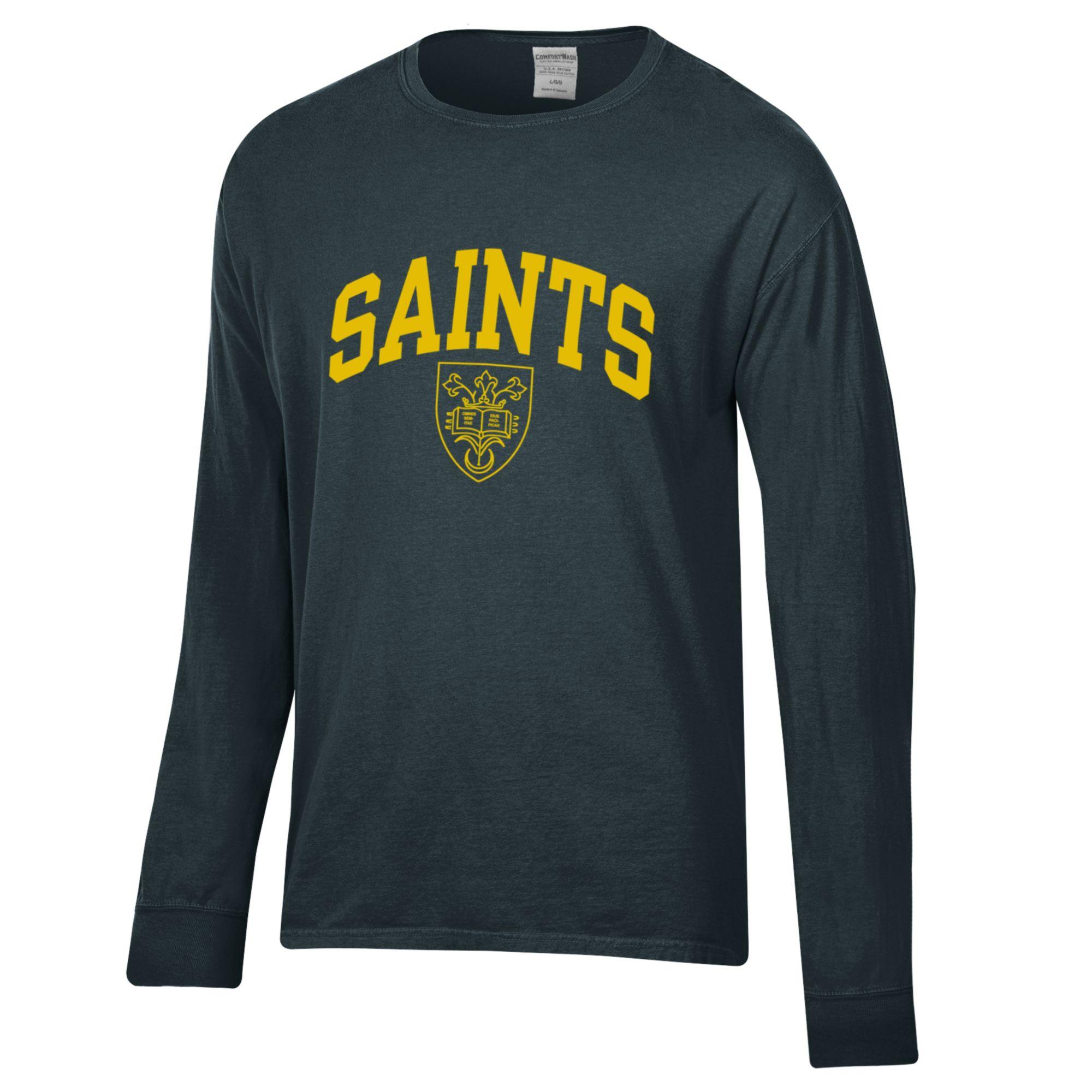 Saints Comfort Wash Long Sleeve Tee – New Railwood Grey