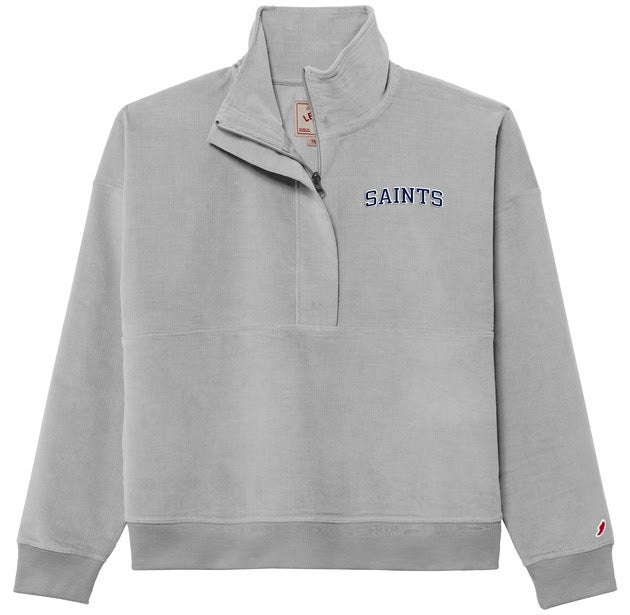 League Cord Womens Half Zip