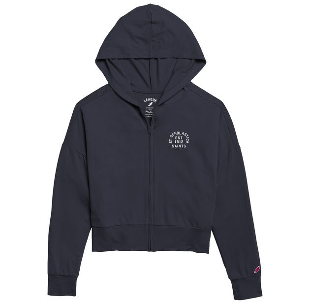 League All Day Midi Full Zip - Navy