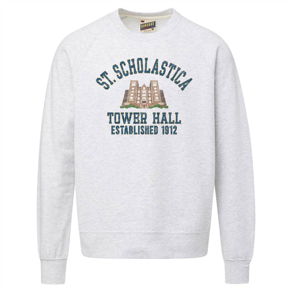 MV Sport Vintage Fleece Raglan Crew - Ash Grey