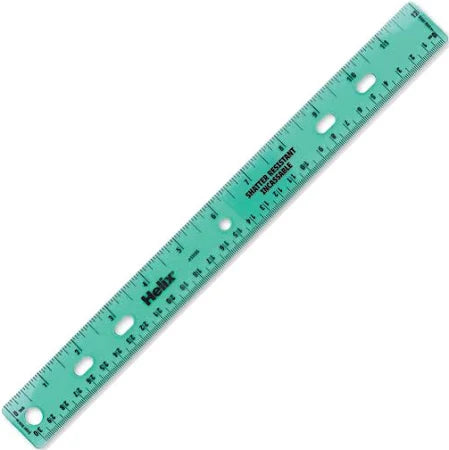 Shatter Resistant Translucent Ring Binder Ruler
