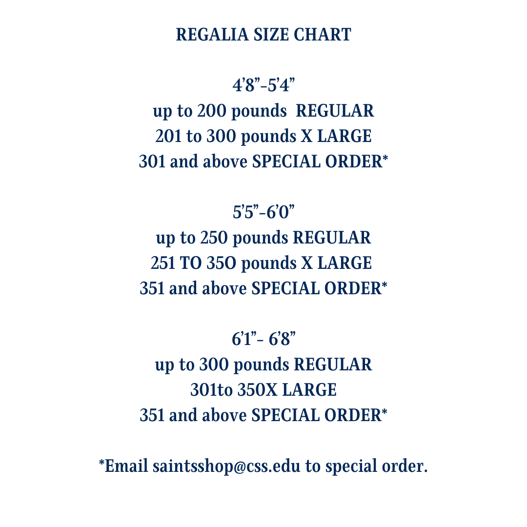 Masters Standard Set (cap, gown, tassel, stole)