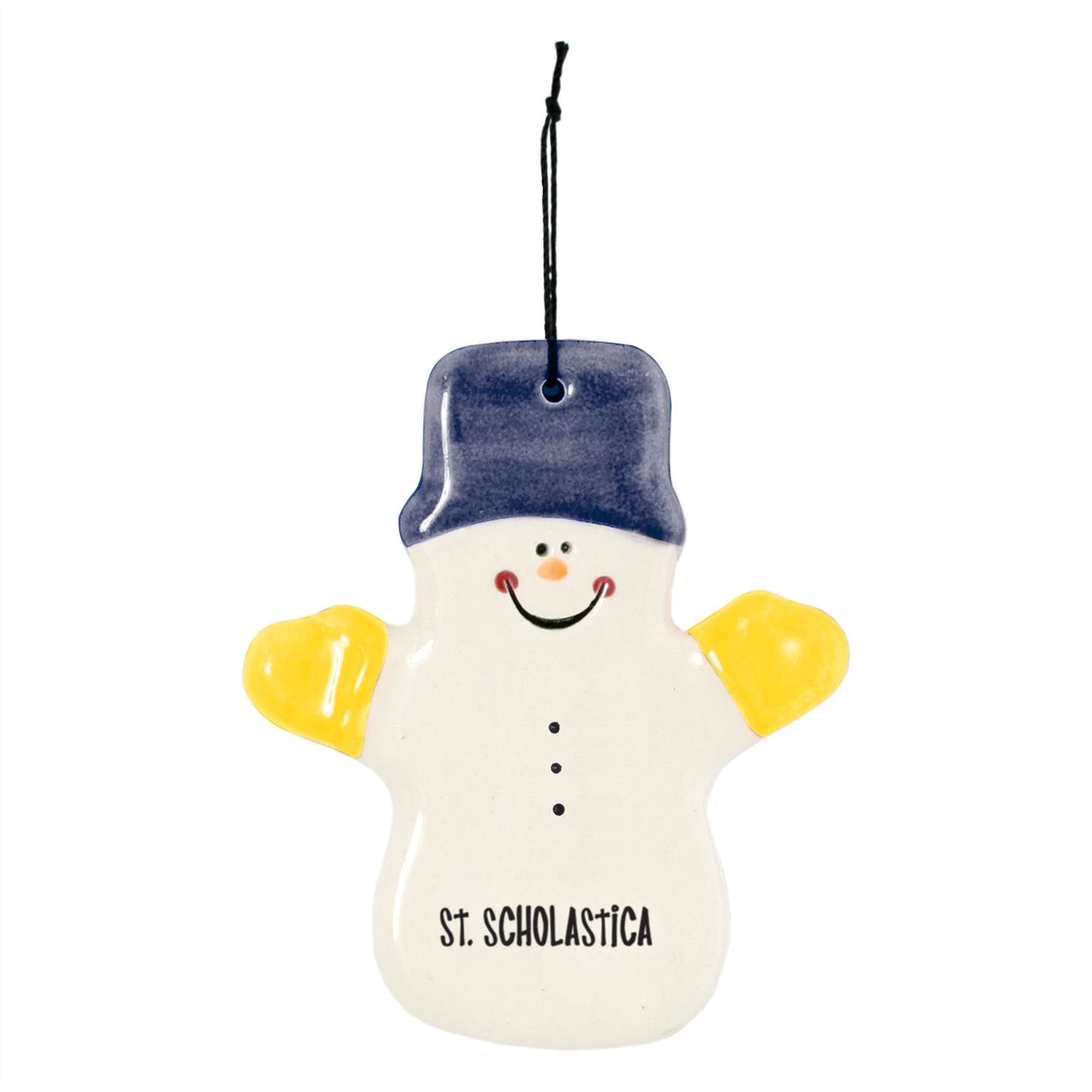 Claude the Snowman Ceramic Ornament