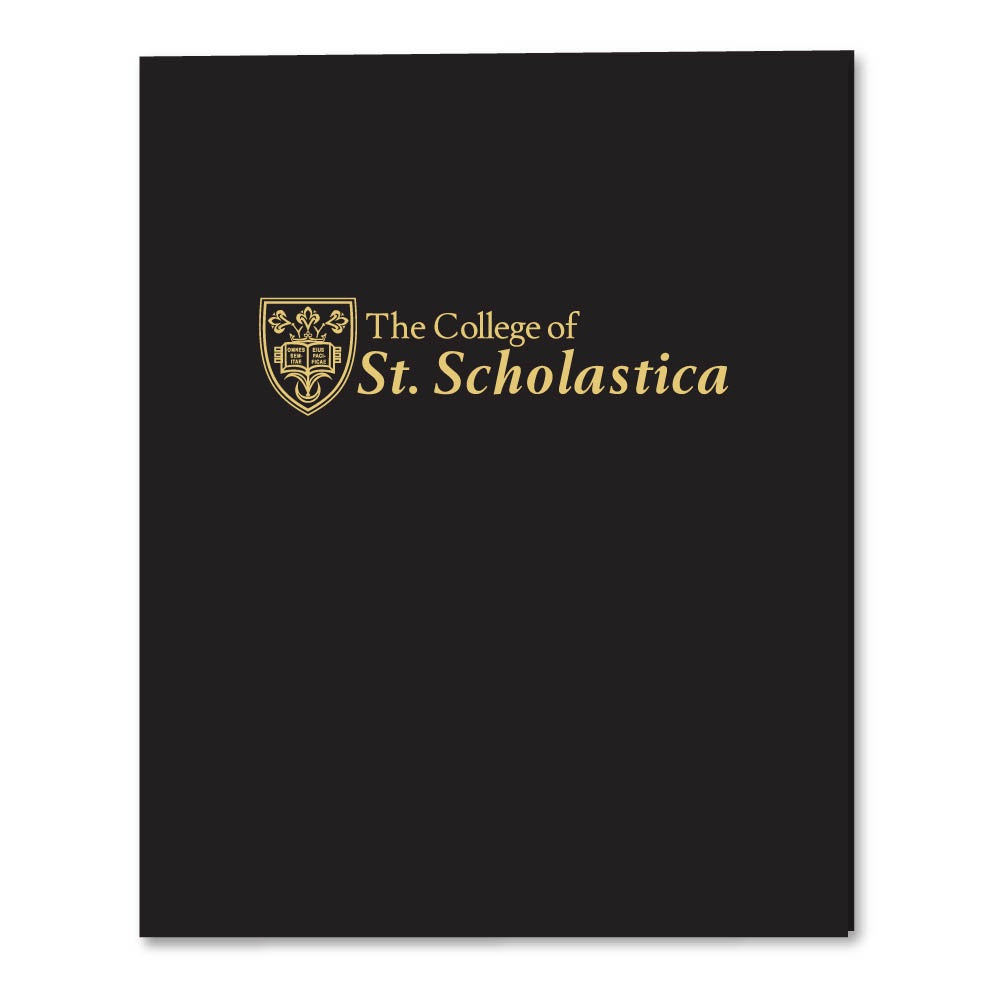 Imprinted 2-pocket Folder - Black