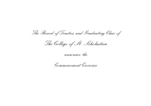 Classic Graduation Announcements - Pack of 10