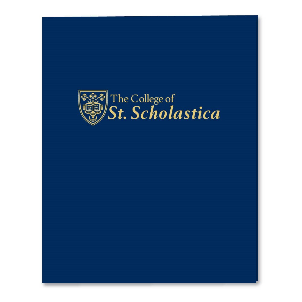 Imprinted 2-pocket Folder - Navy