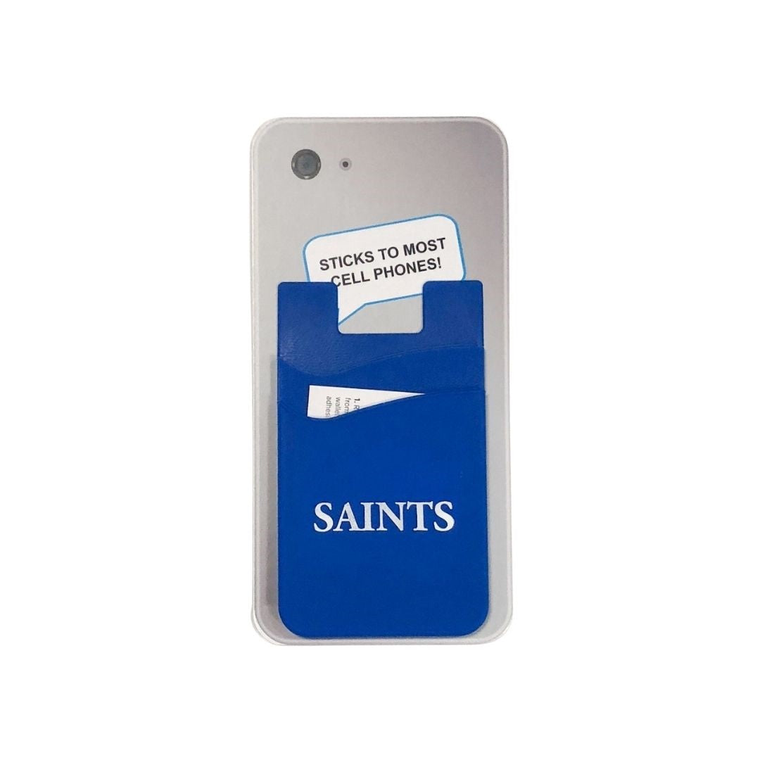 Dual Pocket Slim Silicone Phone Wallet - Royal