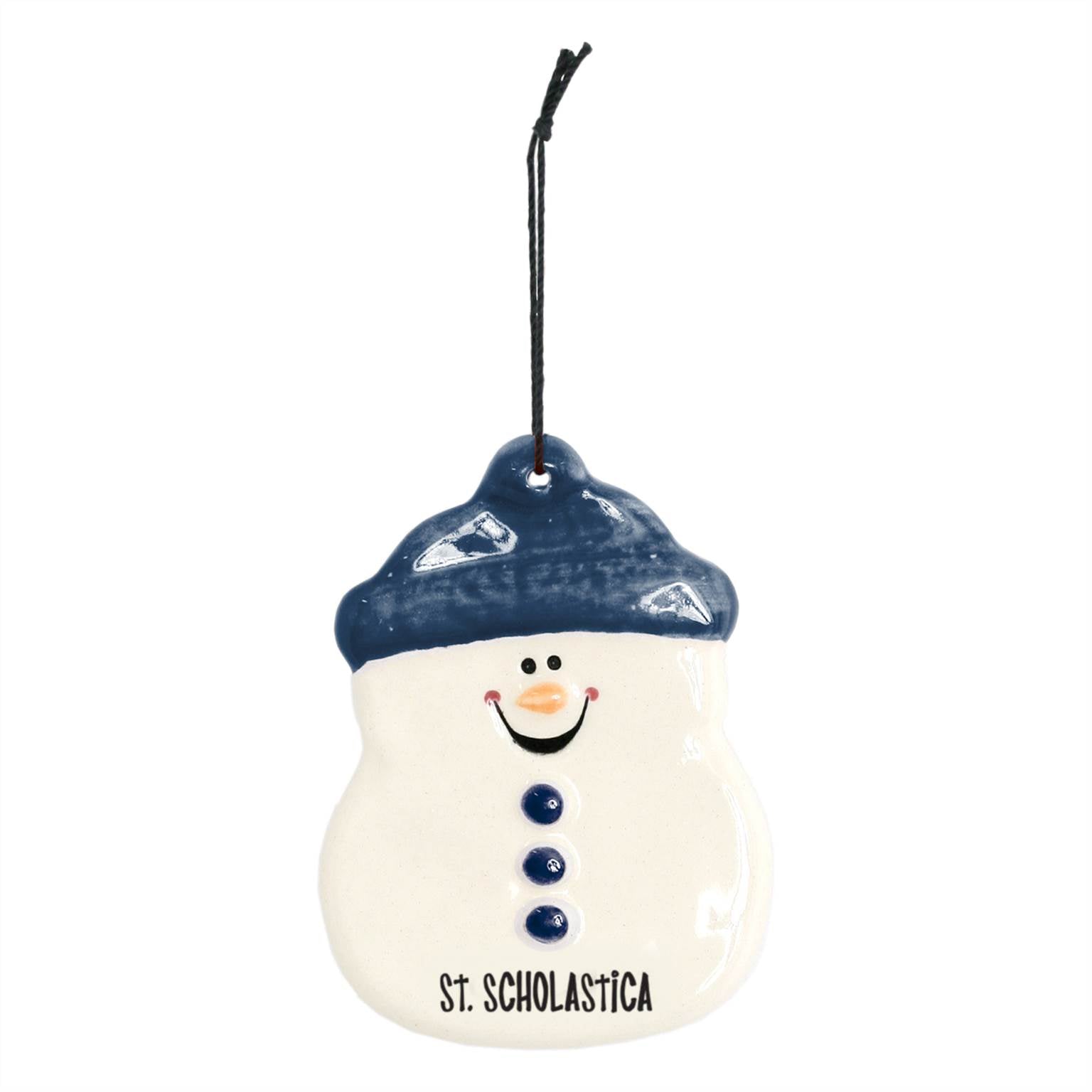 Adam the Snowman Ceramic Ornament