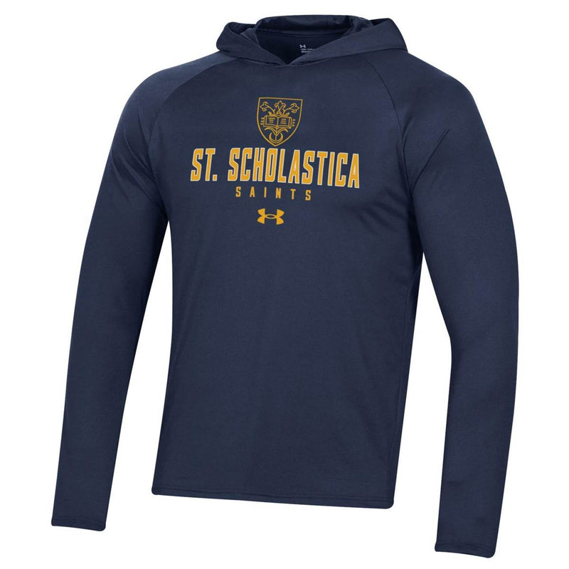 Under Armour F23 Mens Tech Hood - Fall 23, Marine Navy