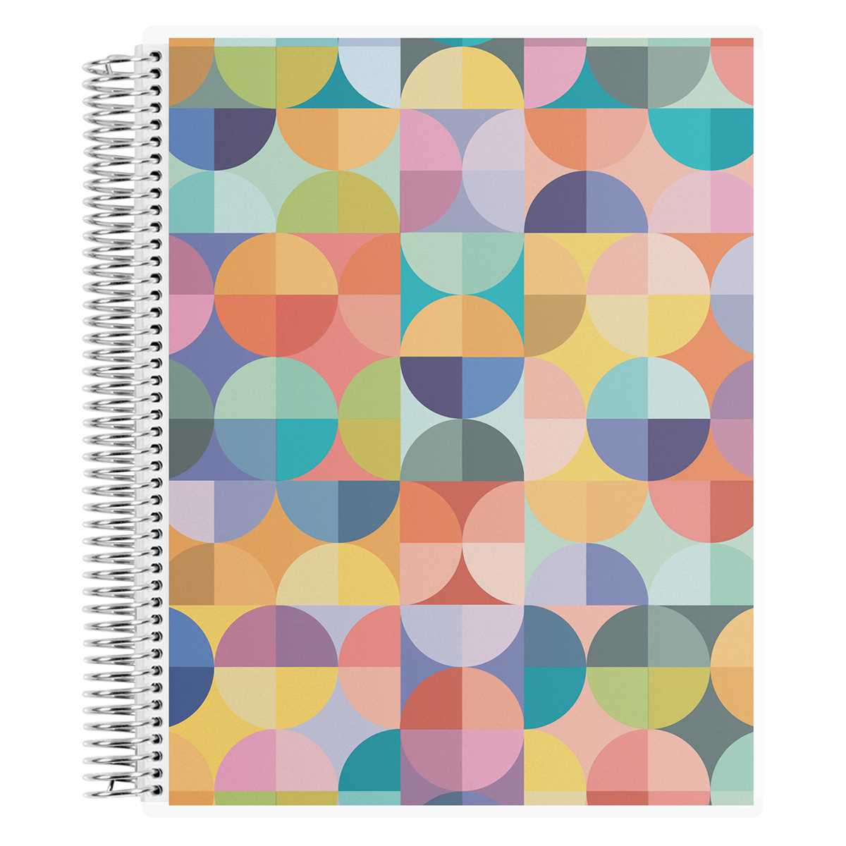 Erin Condren 7x9 Coiled Academic Planner - Abstract Circles