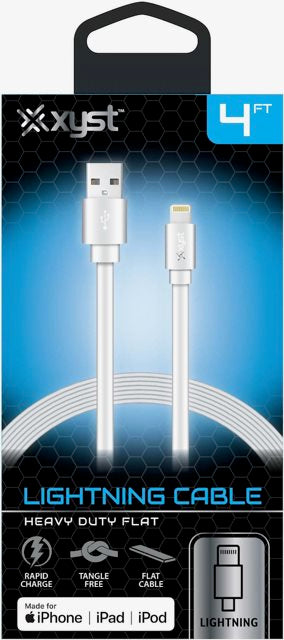 4 FT Apple Lightning Cable - White