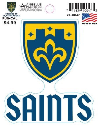 Saints Shield Fun-Cal Sticker