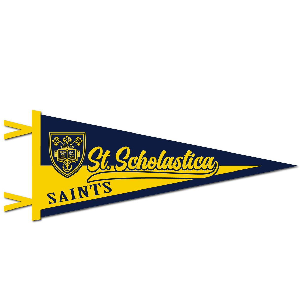 Collegiate Pacific St. Scholastica 2-Color Pennant