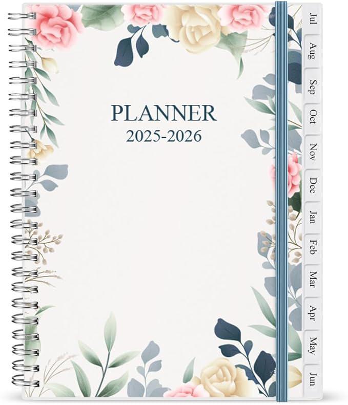 Academic Year Organizer in Floral – 2025–2026 Edition