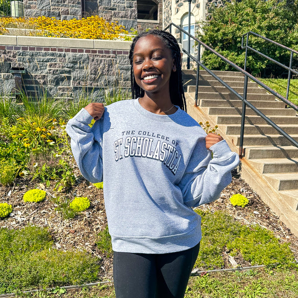 Nike Club Fleece Crew - Dark Heather – The College of St. Scholastica Saints  Shop