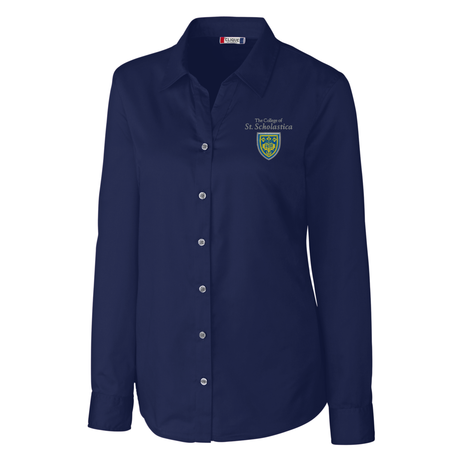 Clique Avesta Stain Resistant Womens Long Sleeve Button Down Shirt