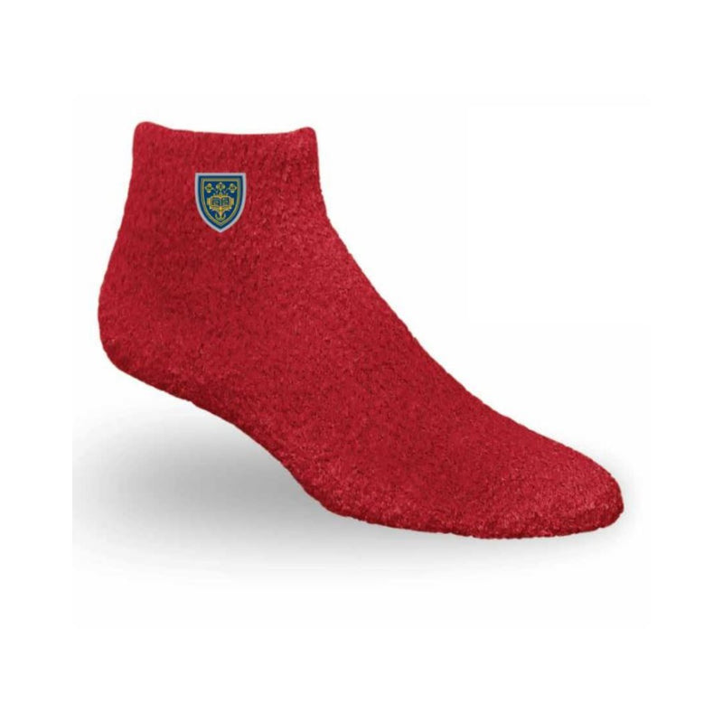 TCK Solid Cozy Socks in Scarlet