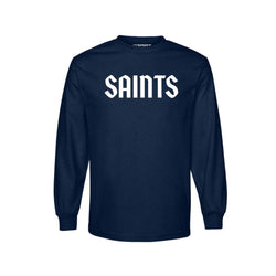 CI Sport Saints L/S Tee - Navy with White Word Mark