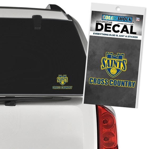 Color Shock Shield Over Cross Country Decal