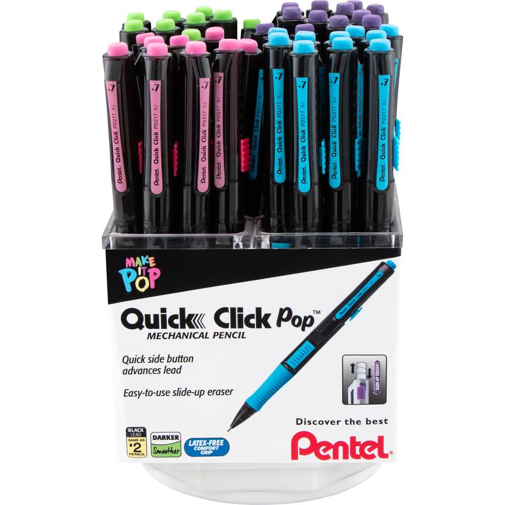 Pentel Quick Click Mechanical Pencil - Pink