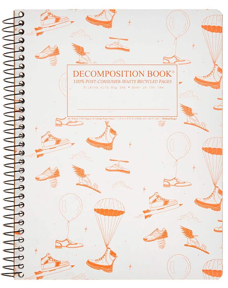 Recycled Notebook | 100% Post Consumer Waste | Fly Kicks Decomposition Book