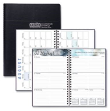 House of Dolittle Recycled Academic Weekly/ Monthly Appointment Book/ Planner, 8 x 5, Black, 2021- 2022