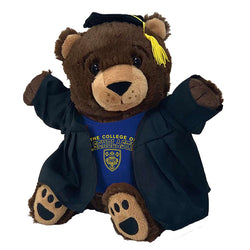 Mascot Factory Jubilee Posse - Dk. Brown Grad Bear