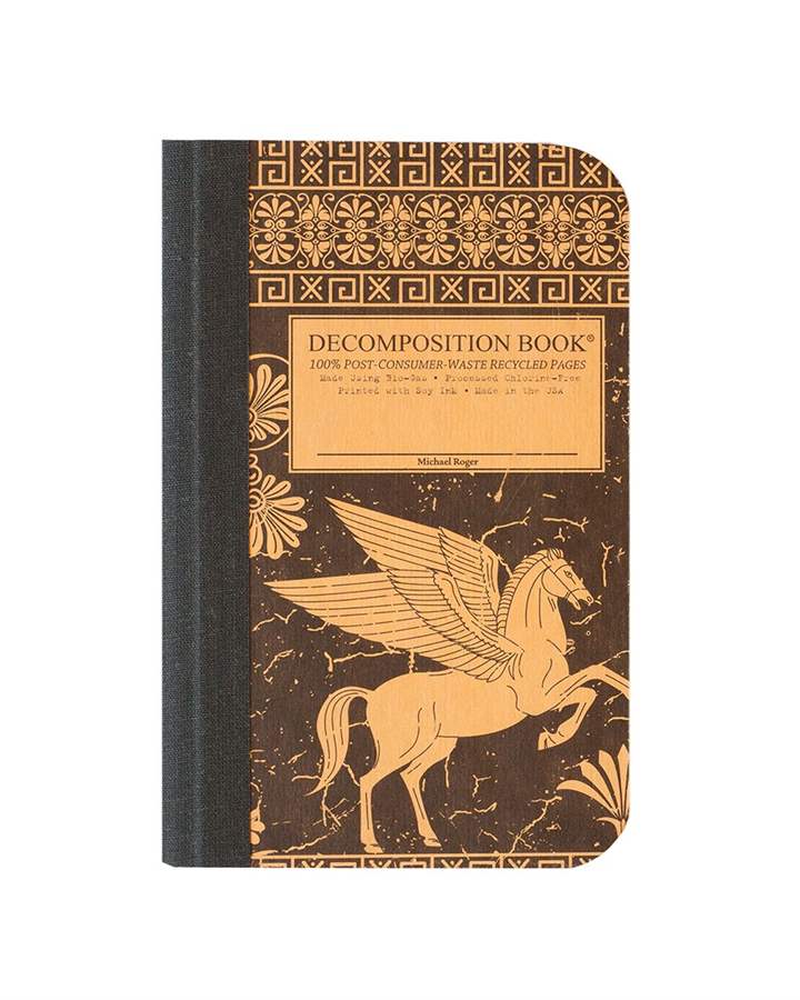 Recycled Notebook | 100% Post Consumer Waste | Pegasus Decomposition Book | Pocket Sized