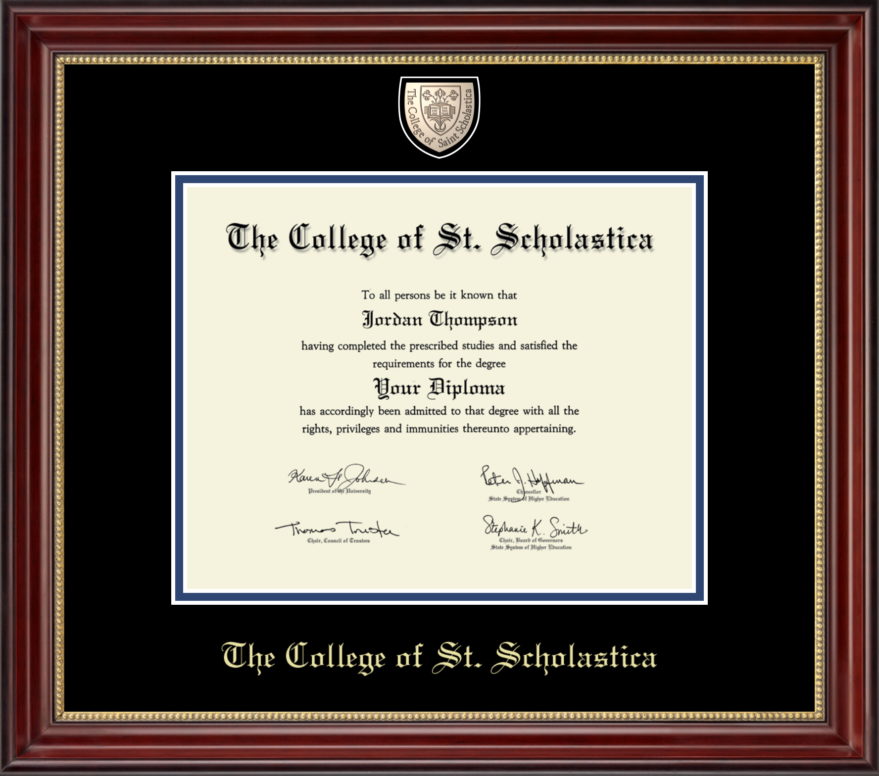 #9 Bachelor/Master Masterpiece Medallion Diploma Frame