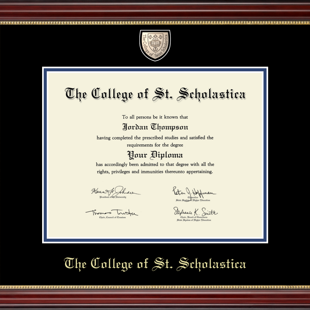 1 Doctorate Masterpiece Kensington Gold Diploma Frame 242858