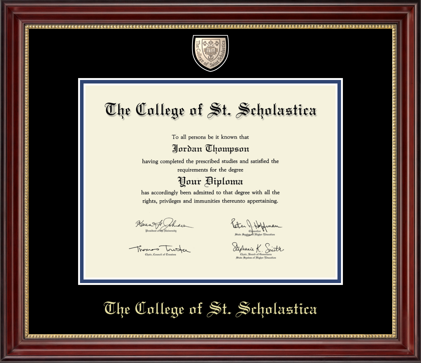#1 Doctorate Masterpiece Kensington Gold Diploma Frame 242858