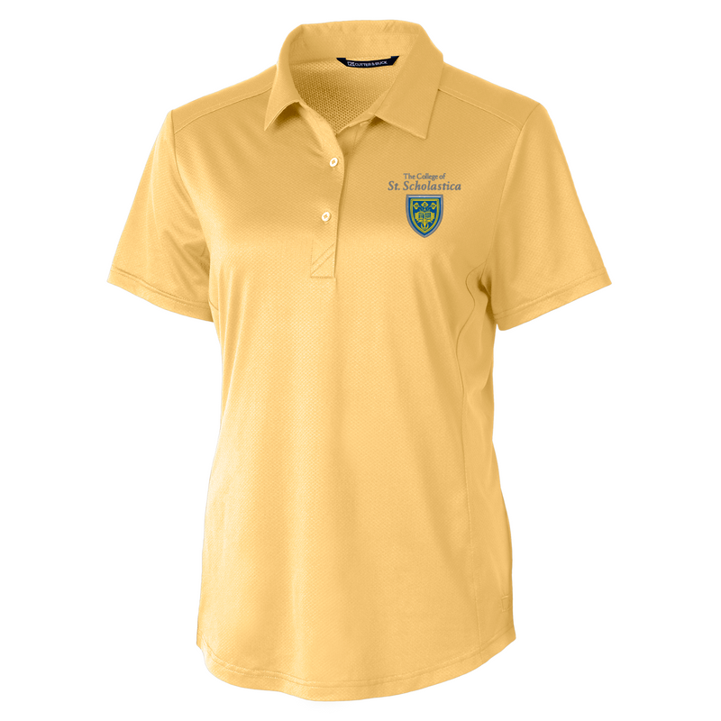 Cutter & Buck Prospect Textured Stretch Womens Short Sleeve Polo