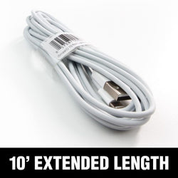 Smash 10' White Lightning Compatible Cable - Extra Long!