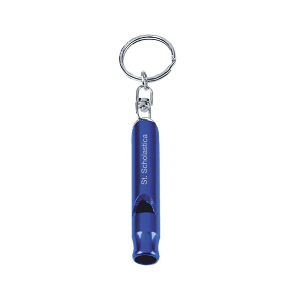 Safety Whistle Key Tag - Blue