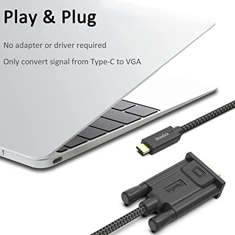 USB C to VGA Cable 6FT