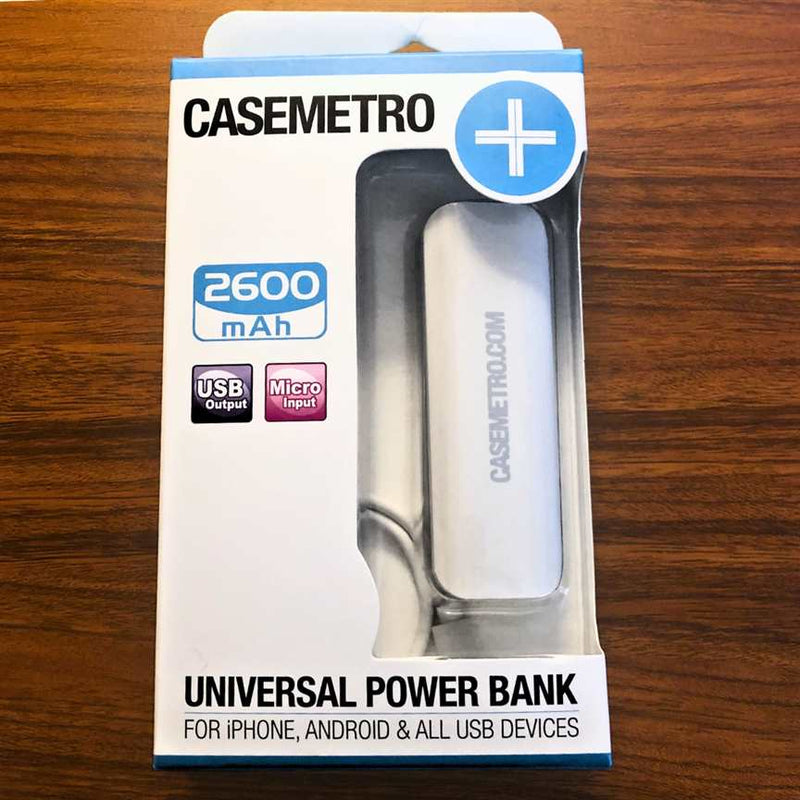 Universal Power Bank - Grey & White